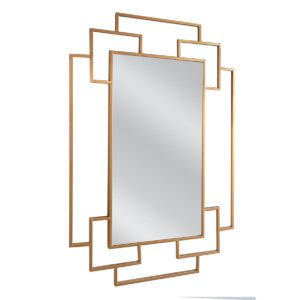 Καθρέπτης Τοίχου ArteLibre BOFUR Χρυσό Μέταλλο/Γυαλί 90x1.5x60cm