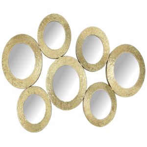 Καθρέπτης ArteLibre Χρυσό Μέταλλο 90.5x5.5x55.5cm