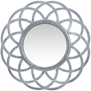 Καθρέπτης Τοίχου ArteLibre Ασημί Πλαστικό Φ40.6x4.4cm