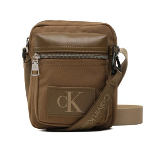 Ανδρική Τσάντα Χιαστί Calvin Klein Tagged Reporter K50K510412 GC7 Χακί Calvin Klein K50K510412 GC7