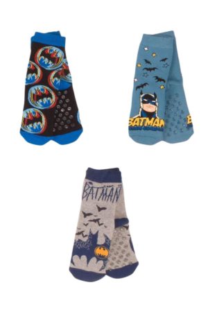 Batman Παιδικές Κάλτσες Αντιολισθητικές Σετ 3 τμχ. 20486 - ΠΟΛΥΧΡΩΜΟ