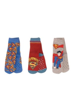 Disney Superman Παιδικές Κάλτσες Αντιολισθητικές Σετ 3 τμχ. 20511 - ΠΟΛΥΧΡΩΜΟ