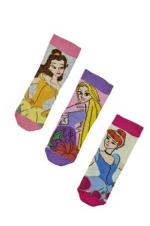 Παιδικές Κάλτσες Princess 3 Ζεύγη G1548 - ΠΟΛΥΧΡΩΜΟ