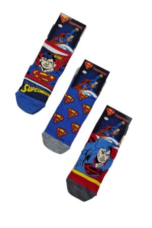 Παιδικές Κάλτσες Superman 3 Ζευγάρια 9026 - ΠΟΛΥΧΡΩΜΟ