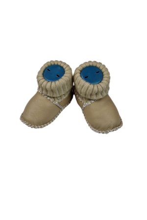 Βρεφικά Παπούτσια Αγκαλιάς Δερμάτινα Z0121 - ΜΠΕΖ