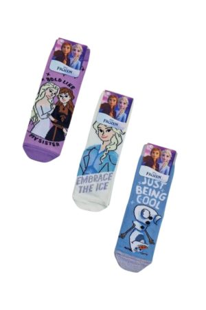 Κάλτσες Παιδικές Frozen 3 τμχ. 9017 - ΠΟΛΥΧΡΩΜΟ
