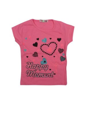 Παιδική Κοντομάνικη Μπλούζα Για Κορίτσια 02-2020 - ΡΟΖ