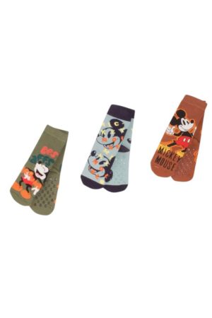 Disney Mickey Παιδικές Κάλτσες Αντιολισθητικές Σετ 3 τμχ. 20502 - ΠΟΛΥΧΡΩΜΟ