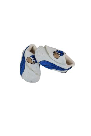Παπούτσια Αγκαλιάς με Velcro 0457 - ΛΕΥΚΟ-ΓΑΛΑΖΙΟ