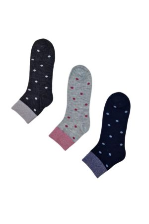 Κάλτσες Γυναικείες 3 Ζεύγη R7027 - ΠΟΛΥΧΡΩΜΟ