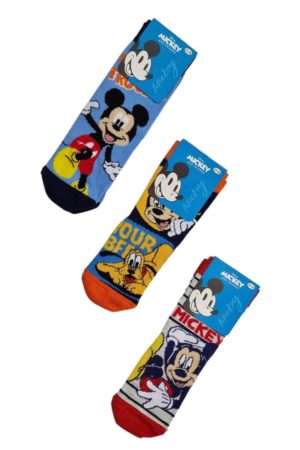 Παιδικές Κάλτσες Mickey 3 τμχ. 21600 - ΠΟΛΥΧΡΩΜΟ
