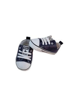 Παπούτσια Αγκαλιάς Δερματίνη Με Κορδόνια G0628 - ΜΠΛΕ ΣΚΟΥΡΟ