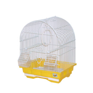 Μικρό Κλουβί για Πουλιά 30x23x39cm Κίτρινο