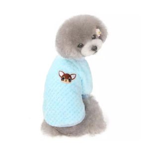 Μπλούζα Φλις Soft με Στάμπα Σκύλο Μπλε XXL: 40cm