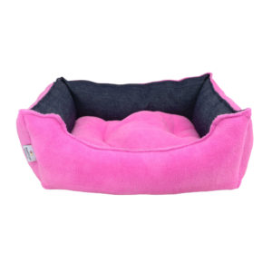 Κρεβατάκι Ροζ με Μαξιλάρι Soft-Τζιν No3: 46x53x20 cm