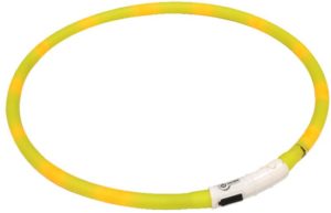 Φωτεινό LED Περιλαίμιο Κίτρινο με USB 40cm