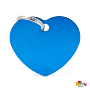 My Family Ταυτότητα Μπλε Μεγάλη σε Σχήμα Καρδιάς
