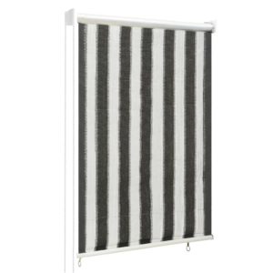 312679 OUTDOOR ROLLER BLIND 60X140 CM ANTHRACITE AND WHITE STRIPE 312679