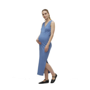 Φόρεμα εγκυμοσύνης θηλασμού μακρύ γαλάζιο 20019830 Mamalicious