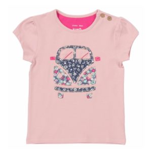 Κοντομάνικο μπλουζάκι οργανικό για κορίτσι αμάξι Kite