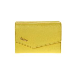 Γυναικείο δερμάτινο πορτοφόλι LAVOR Κίτρινο 6000