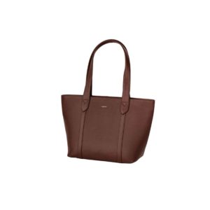 Γυναικεία δερμάτινη τσάντα LAVOR Shopper Καφέ 506