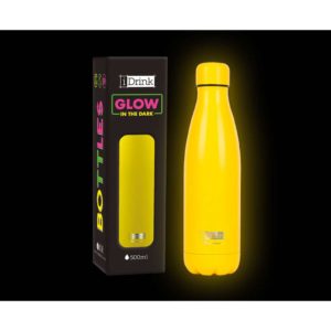Ανοξείδωτο Παγούρι - Θερμός iDRINK Glow 500ml Κίτρινο ID0042