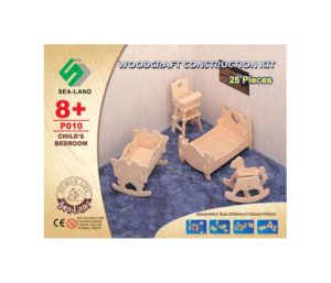 3D Puzzle Ξύλινο ANELIXI Παιδικό Δωμάτιο Σετ Επίπλων P010