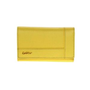 Γυναικείο δερμάτινο πορτοφόλι LAVOR Κίτρινο 5994