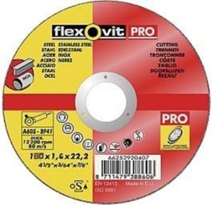 FLEXOVIT Δίσκος για Κοπή Inox 115x1,6x22,23 (Steel Inox Cutting-off Wheels Pro)