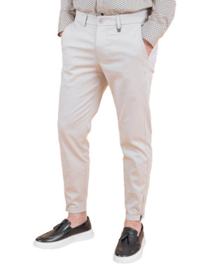 Vittorio Artist Ανδρικό Βαμβακερό Παντελόνι ALTO Άσπρο Slim Fit (500-22-ALTO) (97% Βαμβάκι, 3% Ελαστάνη)