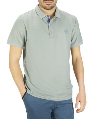 Canadian Country Ανδρική Βαμβακερή Μπλούζα Polo Γκρι Regular Fit (300) (100% Βαμβάκι)