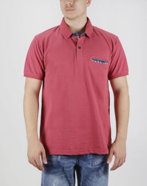 Everbest Ανδρική Βαμβακερή Μπλούζα Polo Κόκκινο Regular Fit (232-836) (100% Βαμβάκι)