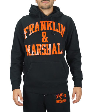 Franklin & Marshall Ανδρικό Βαμβακερό Φούτερ Μαύρο Slim Fit (JM5010.000.2002P01-098) (100% Βαμβάκι)