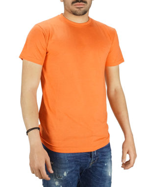 Marcus Ανδρική Βαμβακερή Μπλούζα Πορτοκαλί Slim Fit (200409-3545) (60% Βαμβάκι, 40% Πολυεστέρας)