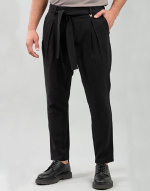 Vittorio Artist Ανδρικό Παντελόνι AVIANO Μαύρο Regular Fit (500-2324-AVIANO) (91% RA, 9% Πολυεστέρας)