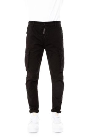 Cover Ανδρικό Βαμβακερό Παντελόνι ELVIS Μαύρο Regular Fit (T0185-27) (98% Βαμβάκι, 2% Ελαστάνη)