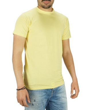 Marcus Ανδρική Βαμβακερή Μπλούζα Κίτρινο Slim Fit (200409-3501) (60% Βαμβάκι, 40% Πολυεστέρας)