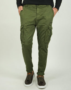 Cosi Ανδρικό Βαμβακερό Παντελόνι GIUDI Πράσινο Slim Fit (60-1GIUDI) (97% Βαμβάκι, 3% Ελαστάνη)