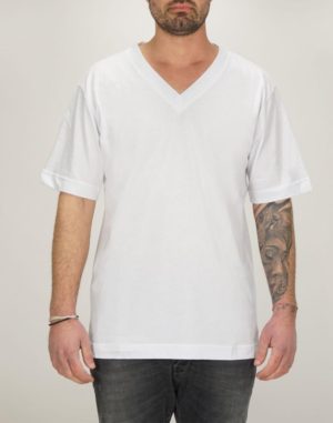 Vittorio Artist Ανδρική Βαμβακερή Μπλούζα Άσπρο Regular Fit (200-23-006) (100% Βαμβάκι)