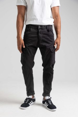 Cosi Ανδρικό Βαμβακερό Παντελόνι OTTE Μαύρο Regular Fit (62-1OTTE) (97% Βαμβάκι, 3% Ελαστάνη)