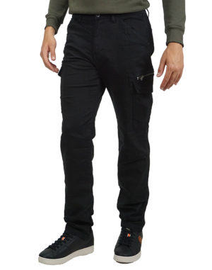 Marcus Ανδρικό Βαμβακερό Παντελόνι KASPER Μαύρο Slim Fit (16-200082) (98% Βαμβάκι, 2% Ελαστάνη)