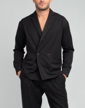 Vittorio Artist Ανδρικό Σακάκι BARRIO Μαύρο Regular Fit (BARRIO) (73% Πολυεστέρας, 23% RG, 4% Spandex)