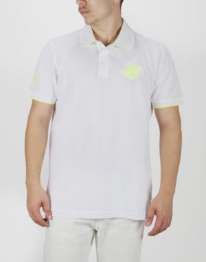 Beverly Hills Polo Club Ανδρική Βαμβακερή Μπλούζα Polo Άσπρο Regular Fit (P42567-023) (Βαμβάκι)