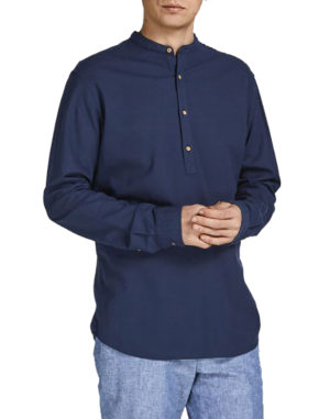 Jack & Jones Ανδρική Βαμβακερή Μπλούζα Polo BLUWIN Ραφ Slim Fit (12169064) (100% Βαμβάκι)
