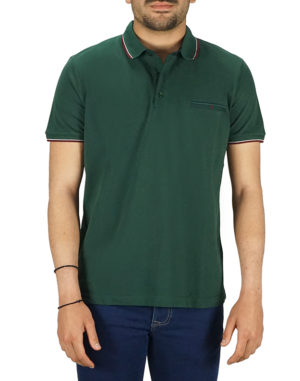 Lexton Ανδρική Βαμβακερή Μπλούζα Polo Πράσινο Slim Fit (15.29MARE) (100% Βαμβάκι)