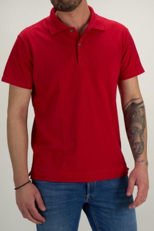 Paco Ανδρική Βαμβακερή Μπλούζα Polo Κόκκινο Slim Fit (2431091 superior) (100% Βαμβάκι)