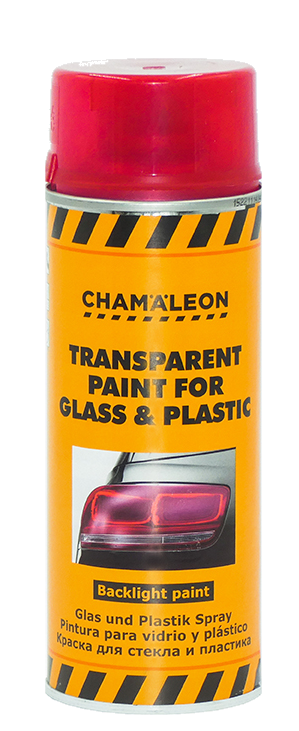 Σπρέι βαφής φαναριών αυτοκινήτου διαπερατό από το φως Chamaleon Transparenti Paint For Glass & Plastic 400ml - Κόκκινο