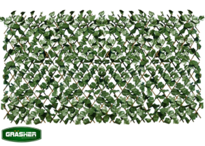 Συνθετική φυλλωσιά με ξύλινη πέργκολα σκούρο πράσινο GRASHER 1x2m