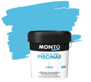Χρώμα πισίνας νερού μπλέ για εφαρμογή σε πισίνες από τσιμέντο Pintura al Agua Piscinas ΜΟΝΤΟ 4Lt